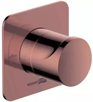 Дивертор «WasserKRAFT» Asphe A287 на 2 выхода розовое золото