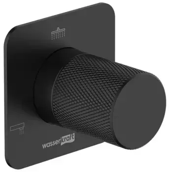 Дивертор «WasserKRAFT» Fulda A300 на 3 выхода чёрный матовый