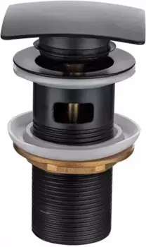 Донный клапан для раковины «Allen Brau» Infinity 5.21026-31 с механизмом Клик-Клак чёрный матовый