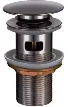 Донный клапан для раковины «Allen Brau» Priority Round 1 1/4 с механизмом Клик-Клак графит брашированный