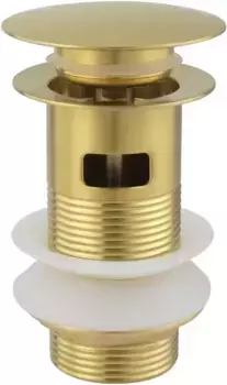 Донный клапан для раковины «Allen Brau» Priority 5.31023-GB с механизмом Клик-Клак брашированное золото
