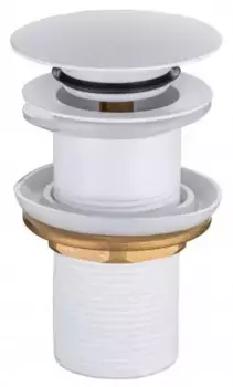 Донный клапан для раковины «Allen Brau» Priority 5.31024-21 с механизмом Клик-Клак белый матовый