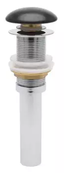 Донный клапан для раковины «AQUAme» AQM7002-0MB с механизмом Клик-Клак чёрный матовый