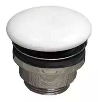 Донный клапан для раковины «GSG» PILTONUNIAR001 с механизмом Клик-Клак белый матовый