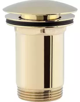 Донный клапан для раковины «Omnires» A706GL с механизмом Клик-Клак золото