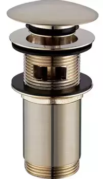 Донный клапан для раковины «Omnires» A706GLB с механизмом Клик-Клак брашированное золото