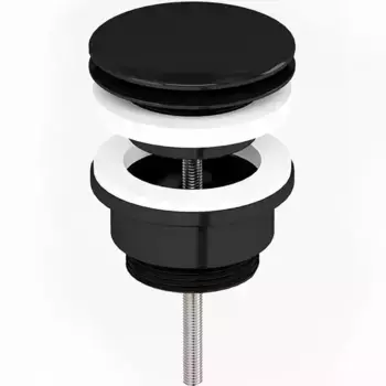 Донный клапан для раковины «Paini» 53PZ945ETSR с механизмом Клик-Клак черный матовый