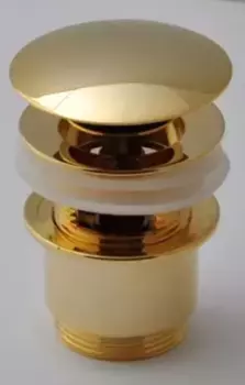 Донный клапан для раковины «Remer» 905CC2114DO с механизмом Клик-Клак золото