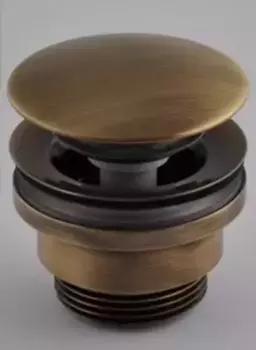Донный клапан для раковины «Remer» 905CCR114VO с механизмом Клик-Клак бронза