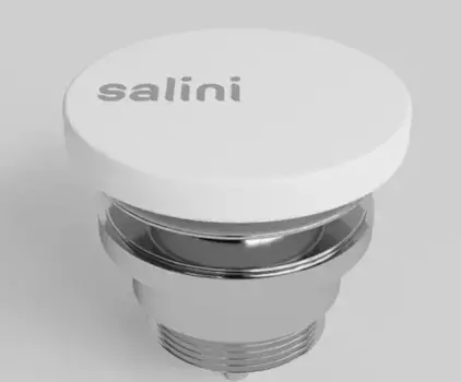 Донный клапан для раковины «Salini» D 601 16621WG белый глянец