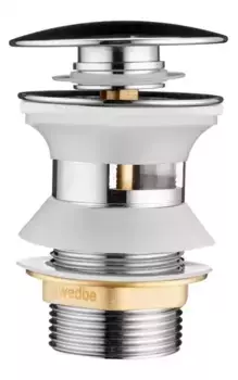 Донный клапан для раковины «Swedbe» Attribut 0003 с механизмом Клик-Клак хром