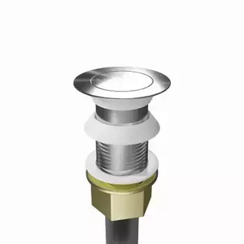 Донный клапан универсальный без отверстия для раковины OWL (нерж сталь) д/к б/о н/с · Owl 1975, д/к б/о н/с