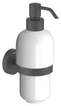 Дозатор для мыла «Акватек» Бетта AQ4605MB на стену чёрный матовый