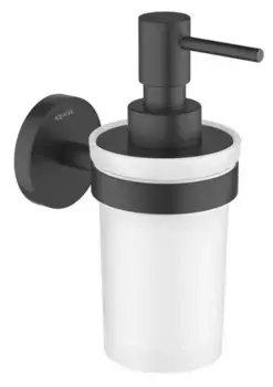 Дозатор для мыла «Акватек» Европа AQ4105MB на стену чёрный матовый