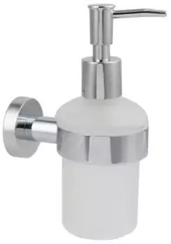 Дозатор для мыла «Акватек» Вега AQ4005CR на стену хром/белый