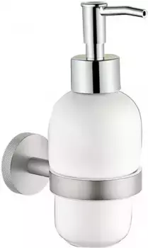 Дозатор для мыла «Allen Brau» Priority 6.31006-BN на стену белый/брашированный никель