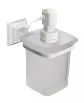 Дозатор для мыла «Art&Max» Zoe AM-G-6832-Bi на стену белый