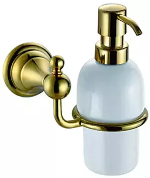 Дозатор для мыла «Azario» Elvia AZ91112G на стену золото