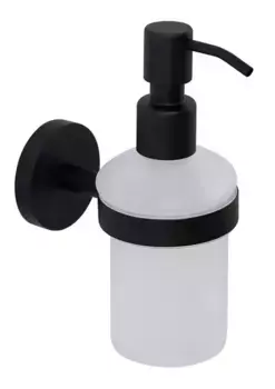 Дозатор для мыла «Cezares» RELAX-SOIS-V-NOP на стену чёрный матовый