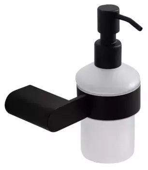 Дозатор для мыла «Cezares» STYLUS-SOIS-V-NOP на стену чёрный матовый