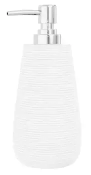 Дозатор для мыла «Fora» Bricks FOR-BRK021W на стол белый/хром