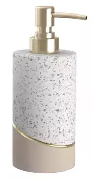 Дозатор для мыла «Fora» Terrazzo FOR-TRZ021 на стол бежевый
