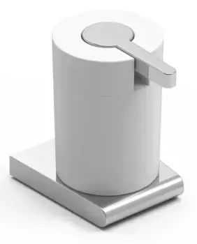 Дозатор для мыла «Koin» Cut CUT506 на стену хром/белый