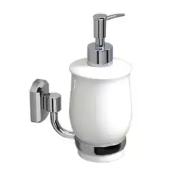 Дозатор для мыла «WasserKRAFT» K-24199 на стену белый/хром