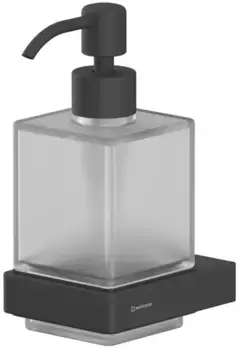 Дозатор для мыла «Whitecross» Cubo CU2440BL на стену чёрный матовый