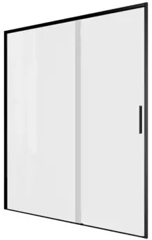 Душевая дверь «Aquanet» Pleasure Evo AE65-N150-BT 150/190 прозрачная/чёрная универсальная