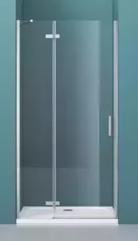 Душевая дверь «Belbagno» KRAFT-B-12-60/40-C-Cr-L 100/195 прозрачная/хром левая