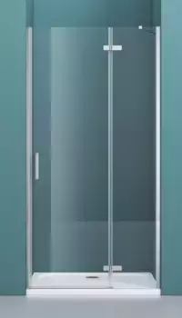 Душевая дверь «Belbagno» KRAFT-B-12-60/40-C-Cr-R 100/195 прозрачная/хром правая