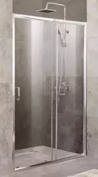 Душевая дверь «Belbagno» UNIQUE-BF-1-110/125-C-Cr 110/190 прозрачная универсальная