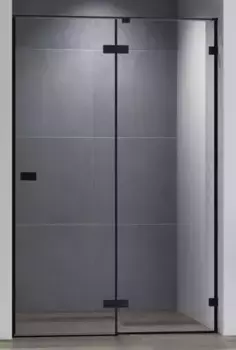 Душевая дверь «Cezares» BELLAGIO-B-12-120-C-NERO 120/196,8 прозрачная/чёрная