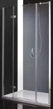 Душевая дверь «Cezares» BERGAMO-W-B-13-40 60/30-C-Cr-L 130/195 прозрачная/хром левая