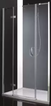 Душевая дверь «Cezares» BERGAMO-W-B-13-90 60/30-C-Cr-L 175/195 прозрачная/хром левая