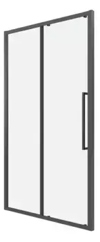 Душевая дверь «Grossman» Cosmo 100.K33.02.130.42.00 130/195 прозрачная/графит сатин без поддона