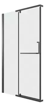 Душевая дверь «Grossman» Pragma 100.K33.03.110.21.02 110/195 шиншилла/чёрная матовая без поддона