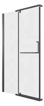 Душевая дверь «Grossman» Pragma 100.K33.03.100.21.02 100/195 шиншилла/чёрная матовая без поддона