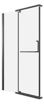 Душевая дверь «Grossman» Pragma 100.K33.03.120.21.00 120/195 прозрачная/чёрная матовая без поддона