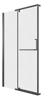Душевая дверь «Grossman» Pragma 100.K33.03.120.21.02 120/195 шиншилла/чёрная матовая без поддона