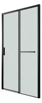 Душевая дверь «Grossman» Style 100.K33.05.100.21.02 100/195 шиншилла/чёрная матовая без поддона