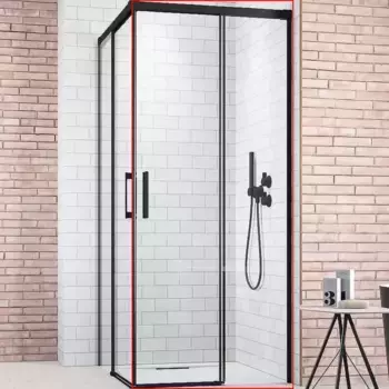 Душевая дверь Idea Black KDD 90 Right черный/прозрачное 900x2005 387060-54-01R · Idea, Radaway, 387060-54-01R