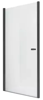 Душевая дверь «New Trendy» New Soleo Black 80/195 прозрачная/чёрная матовая универсальная