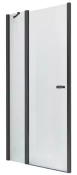 Душевая дверь «New Trendy» New Soleo Black 100/195 прозрачная/чёрная матовая универсальная