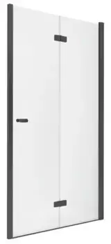 Душевая дверь «New Trendy» New Soleo Black 100/195 прозрачная/чёрная матовая правая