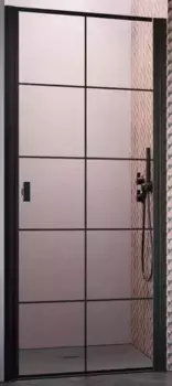 Душевая дверь «Radaway» Nes Black DWJ I Factory 80 прозрачная/чёрная правая