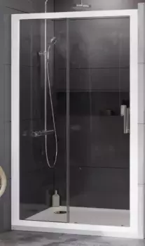 Душевая дверь «Ravak» 10° 10DP2 100/190 Transparent/белая универсальная