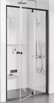 Душевая дверь «Ravak» Pivot PDOP2 110/190 Transparent/чёрная универсальная