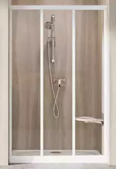 Душевая дверь «Ravak» Supernova ASDP3 130/198 Transparent/белая универсальная